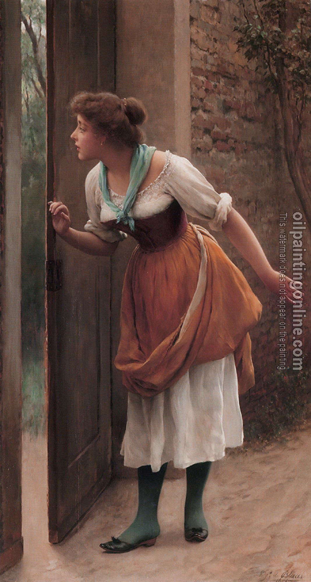 Eugene de Blaas - The Eavesdropper